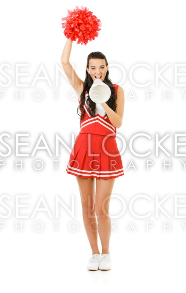 Cheerleader Yelling Through A Megaphone Sean Locke Photography Shop